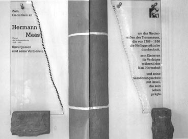 Gedenktafel f�r Hermann Maas